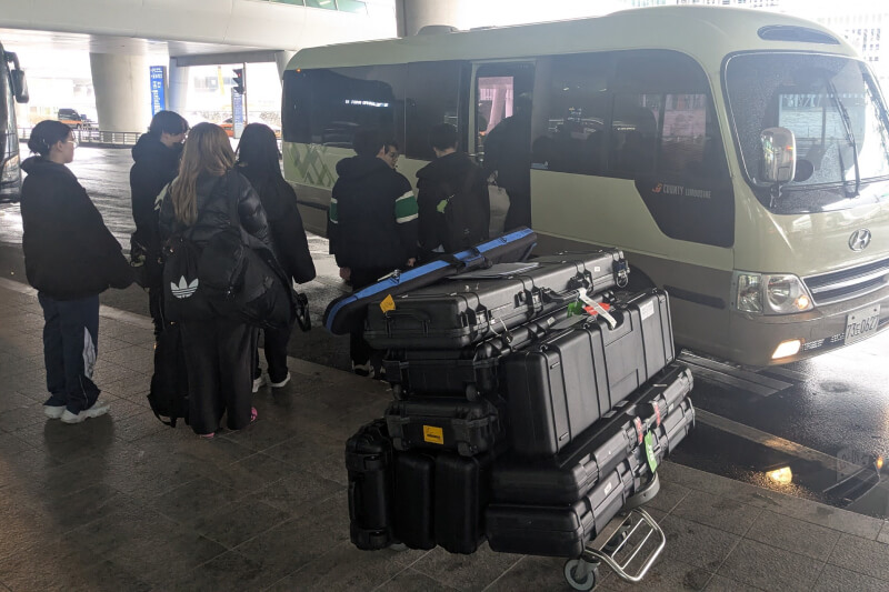 瑞山までバス移動